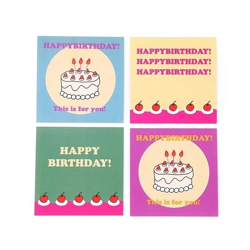 Assorted Birthday Greeting Cards - Random Unique Designs for Birthdays, Heartfelt Messages
