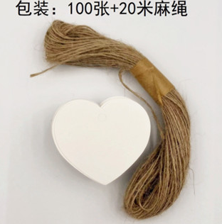 100pcs Kraft paper Plain small tag message bookmark gift thank you card jewelry hangingtag