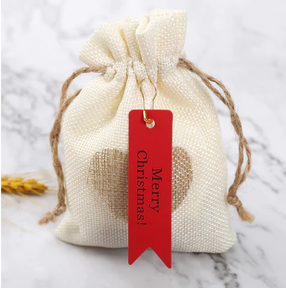 100pcs Christmas Tag 2023 New Style Gift Decoration Souvenir Listing Red Card