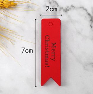 100pcs Christmas Tag 2023 New Style Gift Decoration Souvenir Listing Red Card