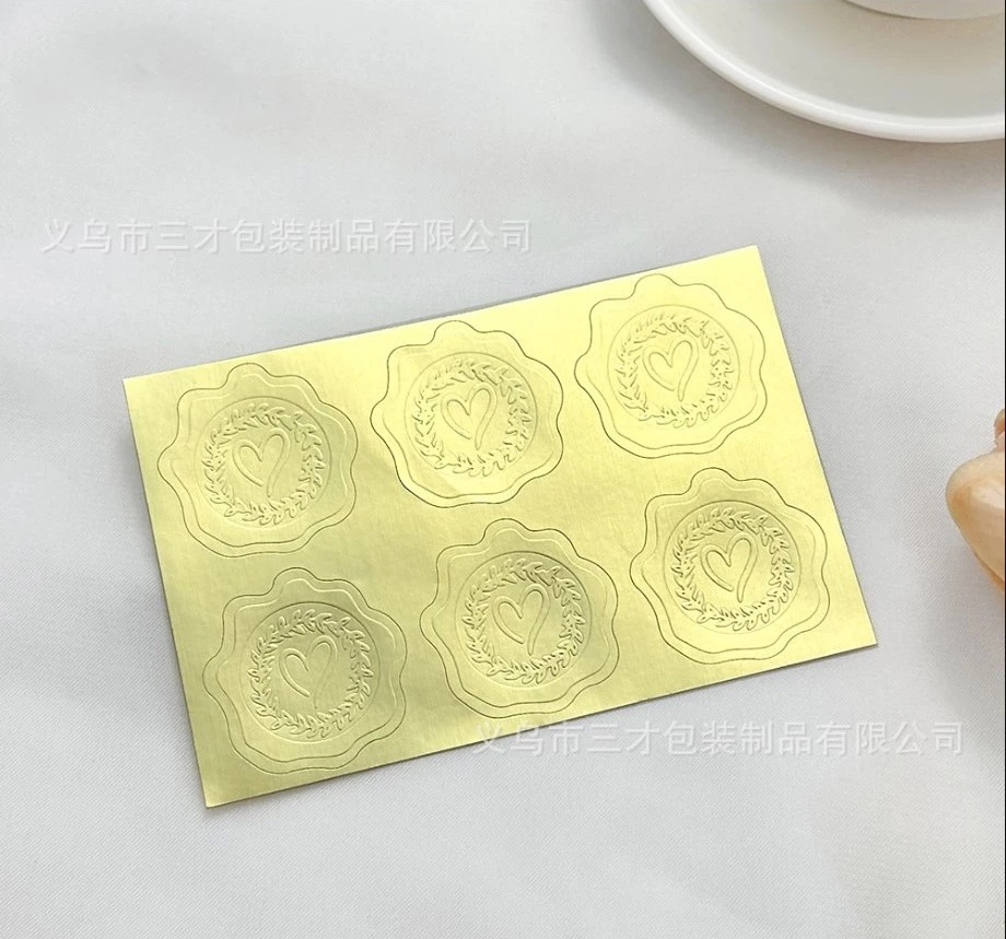 10pcs Cross-border Envelope + 12pcsWax Seal Stickers for Wedding Invitations/Greeting Card