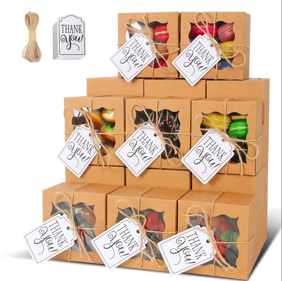 10pcs Premium Curved Window Gift Box Set - Wedding, Bridesmaid, Xmas and Party packaging gift Box