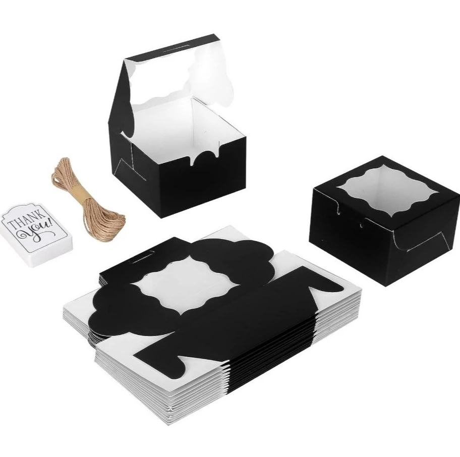 10pcs Premium Curved Window Gift Box Set - Wedding, Bridesmaid, Xmas and Party packaging gift Box