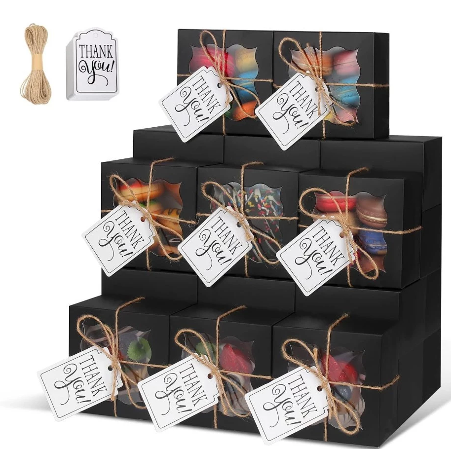 10pcs Premium Curved Window Gift Box Set - Wedding, Bridesmaid, Xmas and Party packaging gift Box
