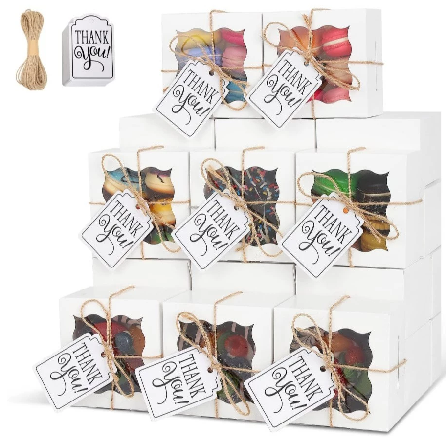 10pcs Premium Curved Window Gift Box Set - Wedding, Bridesmaid, Xmas and Party packaging gift Box