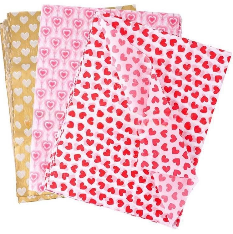 10pcs Printed HEART Japanese paper Valentine's Day copy paper 17g Sydney paper