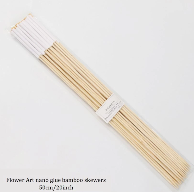 30pcs Cigarette Bamboo Sticks for Bouquet Crafting – Floral, Snack, DIY Gift Wrapping