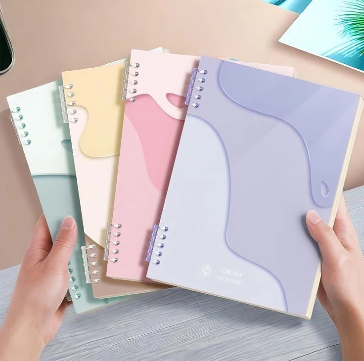Loose-leaf notebook, no hand-breaking notebook, detachable notebook, thickened coil book
