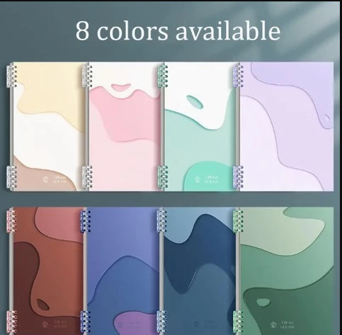 Loose-leaf notebook, no hand-breaking notebook, detachable notebook, thickened coil book