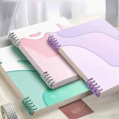 Loose-leaf notebook, no hand-breaking notebook, detachable notebook, thickened coil book