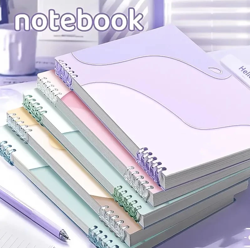 Loose-leaf notebook, no hand-breaking notebook, detachable notebook, thickened coil book