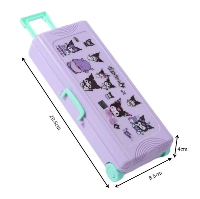 Double-Layer Trolley Pencil Case - Large Capacity Student Organizer multifunctional suitcase