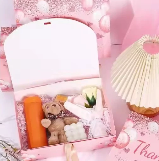 5pcs Thank You Gift Boxes - Wedding, Valentine's Day Favor Packaging Boxes with Ribbon Bow
