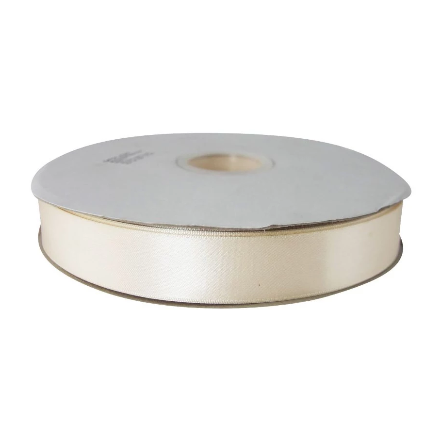 Elegant BEIGE Satin Ribbon 2.5cm x 5 Yards for Wedding & Party Decorations