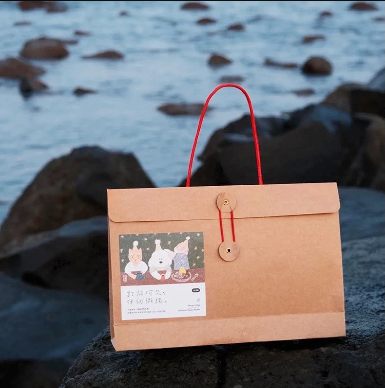 5PCS | Drip Coffee Handle Bags W/ Sticker – Versatile Packaging for Coffee, Snacks & Baked