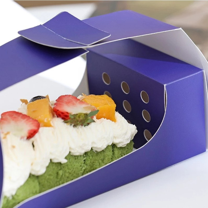 Royal Swiss Delight Packaging Box – Elegant Mousse & Mille-Feuille Pastry Holder