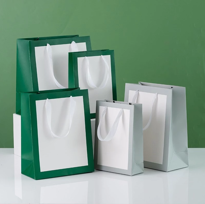 Premium Kraft Paper Bags With Handles - Wedding Favor, Clothes & Shopping Packaging Bag