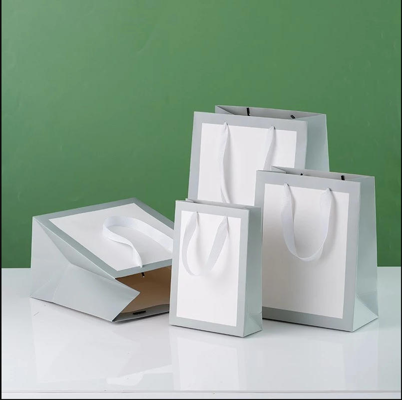 Premium Kraft Paper Bags With Handles - Wedding Favor, Clothes & Shopping Packaging Bag