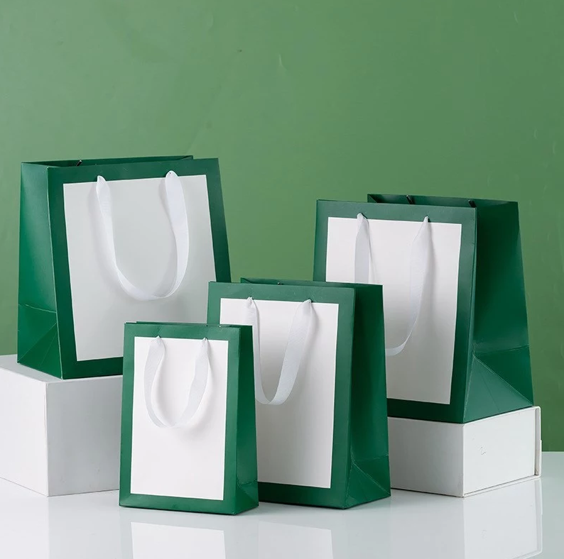 Premium Kraft Paper Bags With Handles - Wedding Favor, Clothes & Shopping Packaging Bag