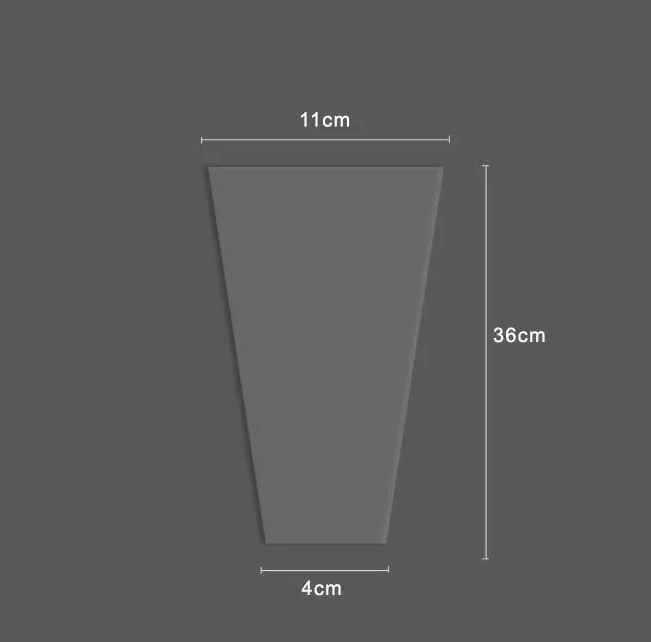 Flower packaging bag opp transparent flower bouquet plastic bag