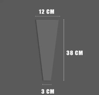 Flower packaging bag opp transparent flower bouquet plastic bag