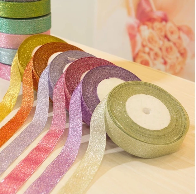 2cm 25y/roll Onion Ribbon Chiffon Colorful Decoration for Gift Wrapping Packaging