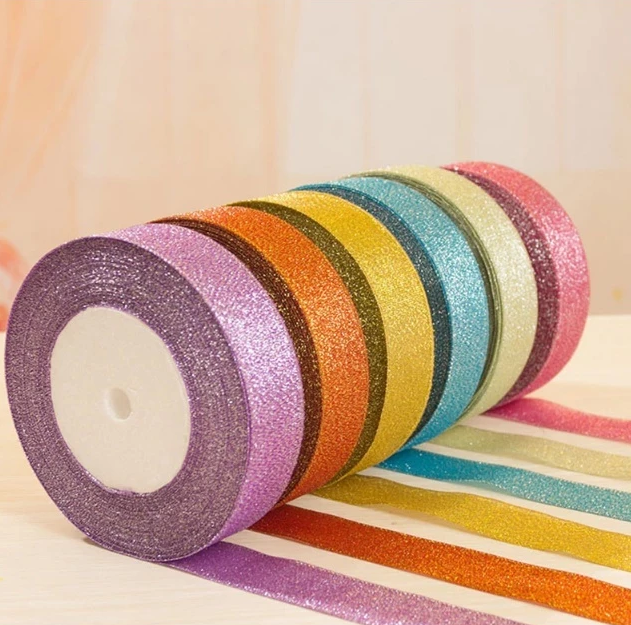 2cm 25y/roll Onion Ribbon Chiffon Colorful Decoration for Gift Wrapping Packaging