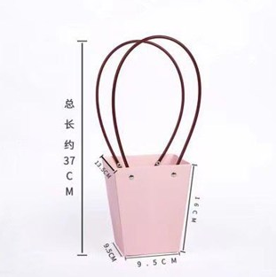 1pc Kraft paper flower tote bag Flower Bouquet Packaging Bag Handbags for Wedding Party