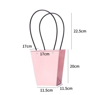 1pc Kraft paper flower tote bag Flower Bouquet Packaging Bag Handbags for Wedding Party