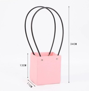 1pc Kraft paper flower tote bag Flower Bouquet Packaging Bag Handbags for Wedding Party
