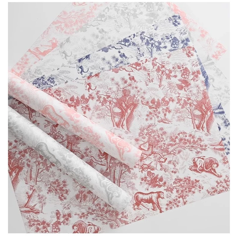 10pcs Meteor Shower Retro Flower Wrapping Paper Bouquet Flower Waterproof Fenghua Paper