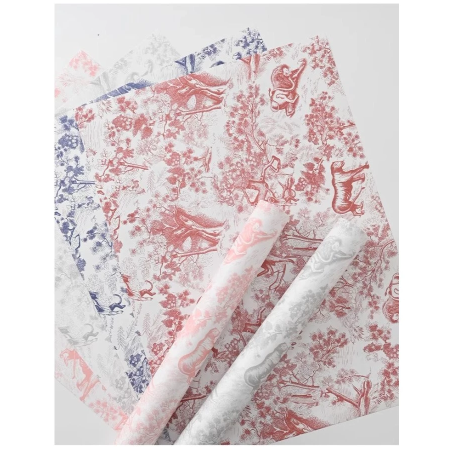 10pcs Meteor Shower Retro Flower Wrapping Paper Bouquet Flower Waterproof Fenghua Paper