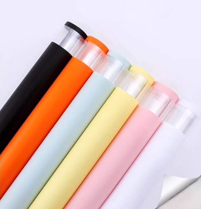 20pcs Transparent border Flower Wrapping Waterproof bouquet flower wrapping paper