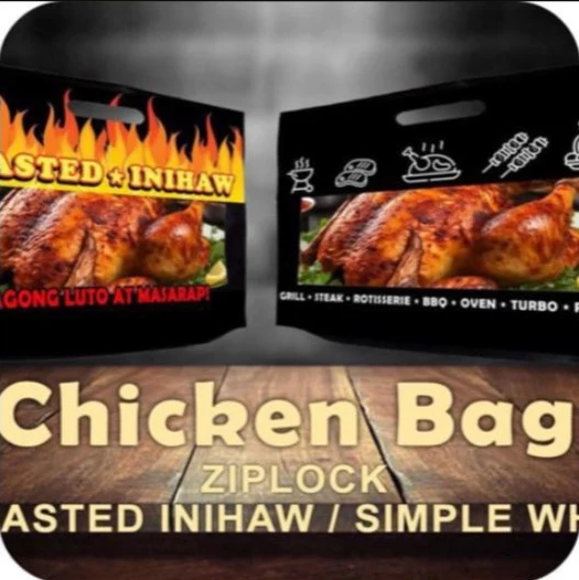 50pcs Roasted Chicken Plastic Bag Packaging Ziplock for Lechon Belly,Chicken,Liempo bag