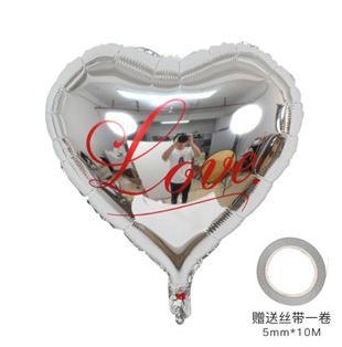 1pc Love Heart Balloon Aluminum Film Balloon Bday Party Wedding Valentine's Day decoration