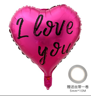 1pc Love Heart Balloon Aluminum Film Balloon Bday Party Wedding Valentine's Day decoration