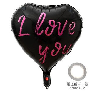 1pc Love Heart Balloon Aluminum Film Balloon Bday Party Wedding Valentine's Day decoration