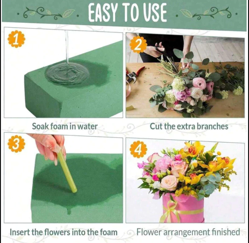 Floral Foam Bricks Arrangement Water Absorptions For Fresh Flower moisturizing flower mud