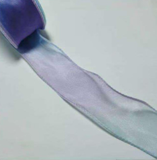 Fantasy fish tail Gradient yarn pleated yarn Ribbon With Wavy Edge Wrap Flower Gift Decor