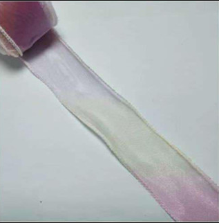Fantasy fish tail Gradient yarn pleated yarn Ribbon With Wavy Edge Wrap Flower Gift Decor
