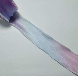 Fantasy fish tail Gradient yarn pleated yarn Ribbon With Wavy Edge Wrap Flower Gift Decor