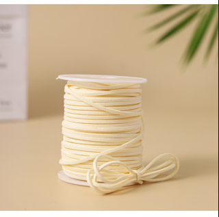 1roll Leather Cord Rope - Non-Elastic Vibrant Multicolor Craft Thread DIY, double-sided