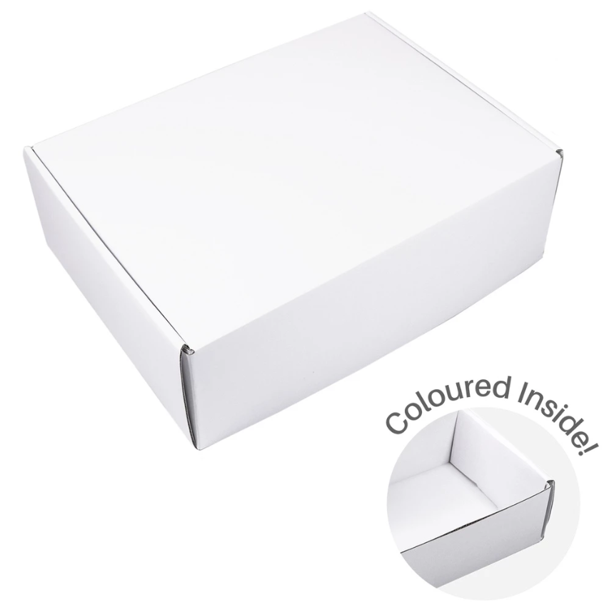 White Corrugated Mailer Box (ON HAND)