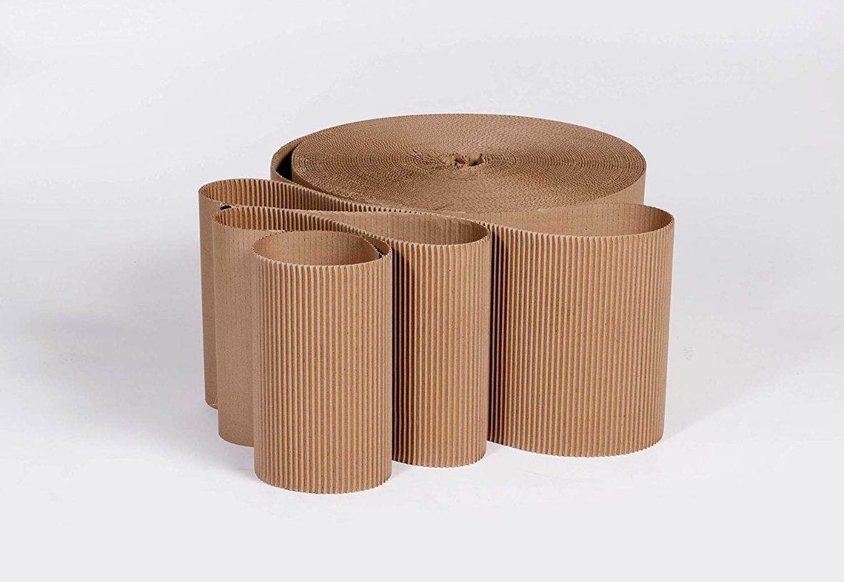 (6, 8, 9 inches) 1m Single Face Corrugated Carton Roll