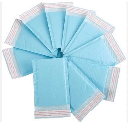 LIGHT BLUE | Bubble Mailer Plastic Padded Envelope Shipping Bag Packaging 1pc