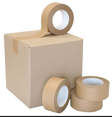 Eco-Friendly White/Kraft Paper Tape Brown paper Tape