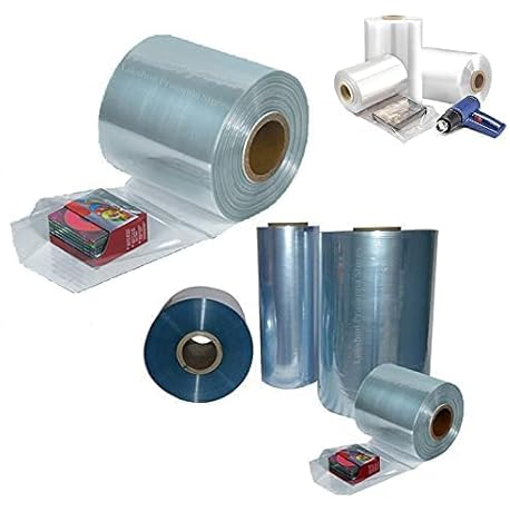 10meters | Shrinkable Transparent PVC plastic heat shrinks wrap Clear Plastic Wrap