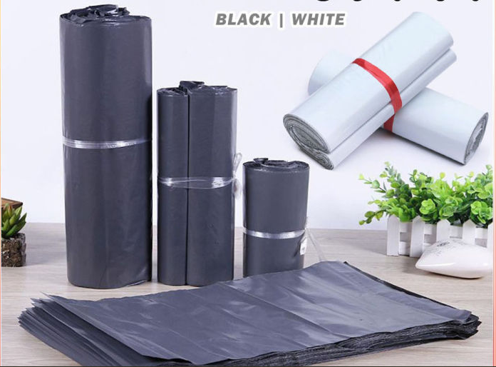 100pcs FULL BLACK polymailer courier pouch plain pouch express Parcel Pouch Shipping Pouch