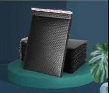 Waterproof Bubble Mailers Padded Envelopes Lined Poly Mailer Self Seal Black | Heart/Star Print 1pc