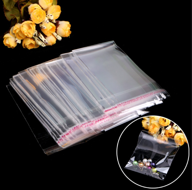 (100pcs) BIG OPP Plastic with Adhesive Tape for Clothes with Air Hole